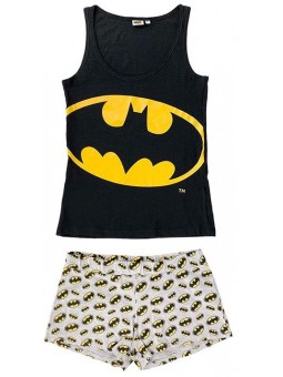 Pijama Corto de Batman Negro