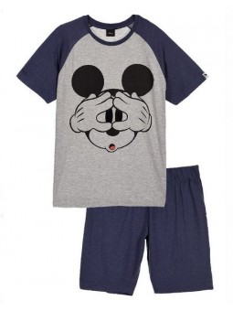 Pijama de Mickey Azul y Gris