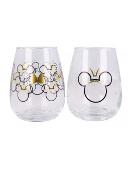 Set de vasos de cristal Minnie