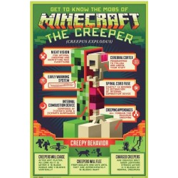 Póster Minecraft Creeper Creepy Behaivor
