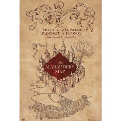 Póster Harry Potter: Mapa del Merodeador
